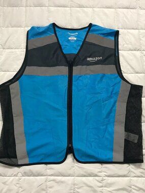 Amazon Luly Yang Seattle Safety Driver Reflective Vest Blue Size 2XL